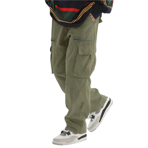 Y2k Street Flex Drawstring Cargo  green S  - VONVEX