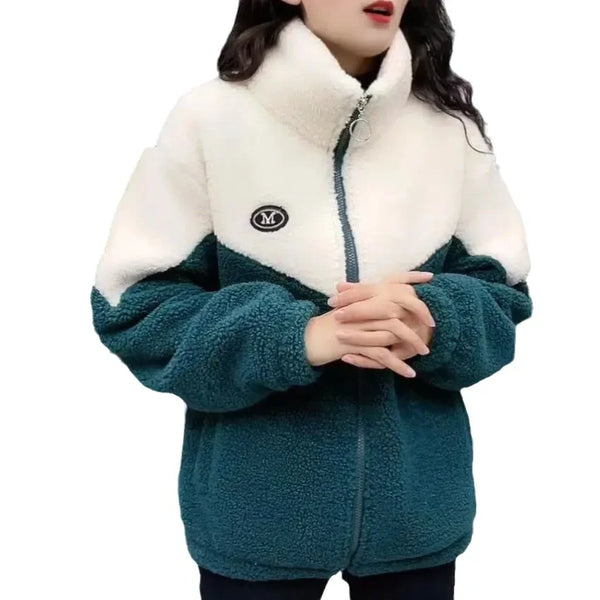 Fleece Long High Neck HJeavy Jacket - VONVEX