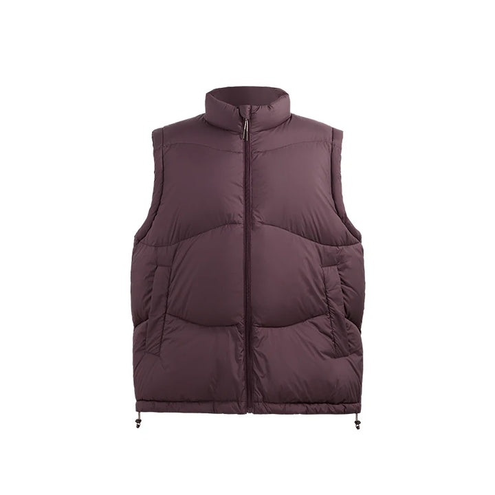 Solid Lightweight Buffed Vest Wine red M - VONVEX