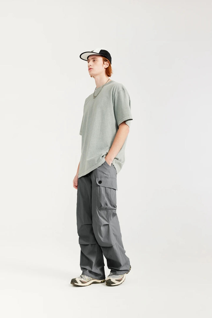 Trendy Loose Fit Cargo Pants     - VONVEX