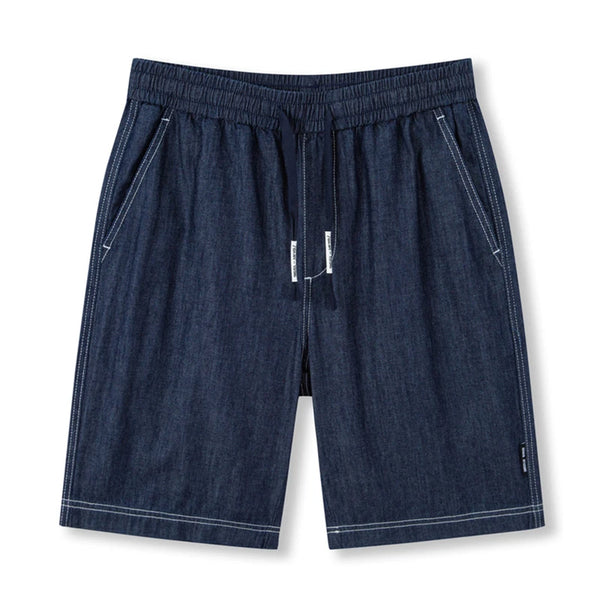 Retro Washed Straight Leg Short  Dark Blue XS  - VONVEX