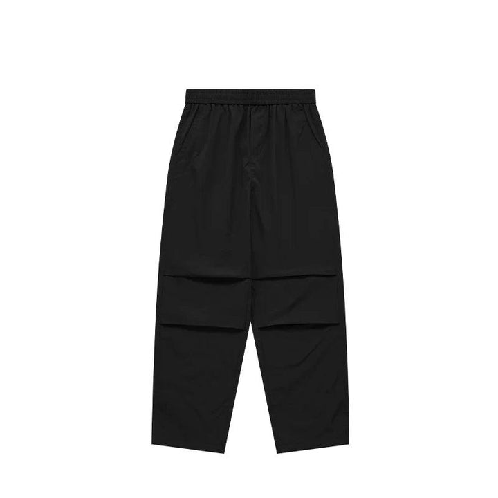 Parachute Elastic Waist Cargo Pants  Black XS  - VONVEX