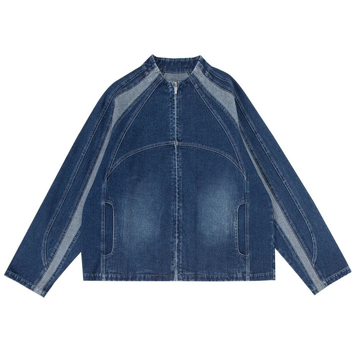 Denim Racer Jacket  Blue M  - VONVEX