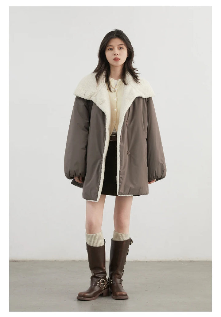 Plush Single Thickened Coat - VONVEX