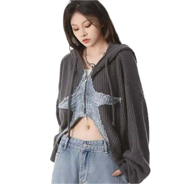 Nebula Nights Short Cardigan     - VONVEX