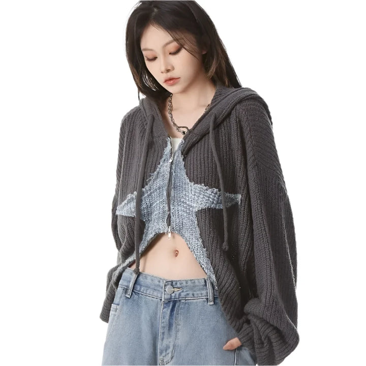 Nebula Nights Short Cardigan     - VONVEX