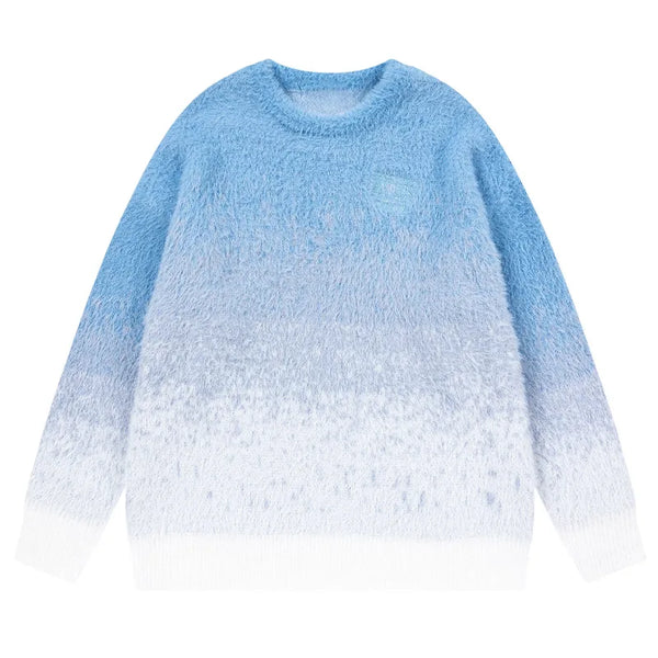 Ocean Breeze Crew Neck Sweater Blue M - VONVEX