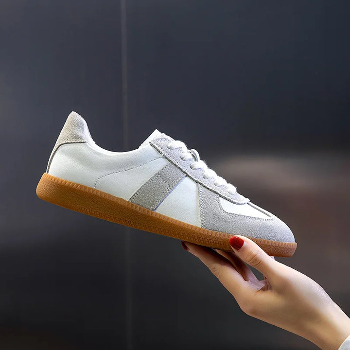 Leather Women's Genuine Sneakers     - VONVEX