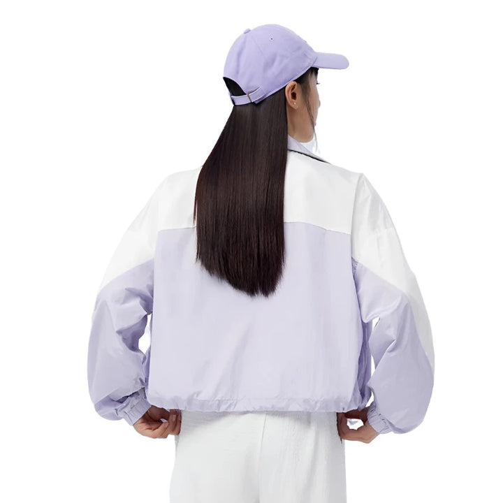 Spring Color Contrast Windbreaker Jacket     - VONVEX