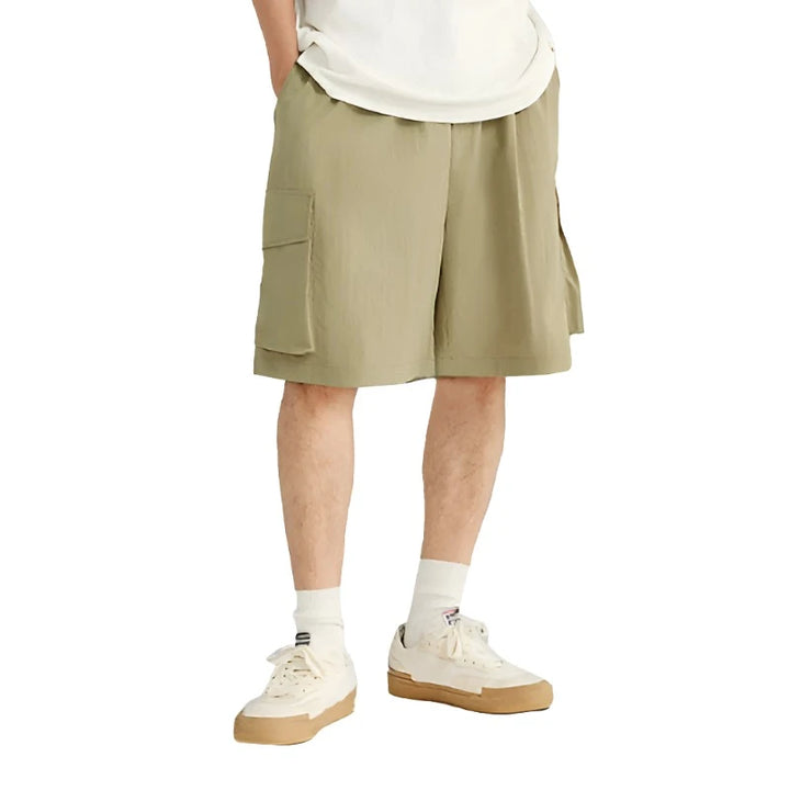 Outdoor Straight Leg Cargo Short  Khaki S  - VONVEX