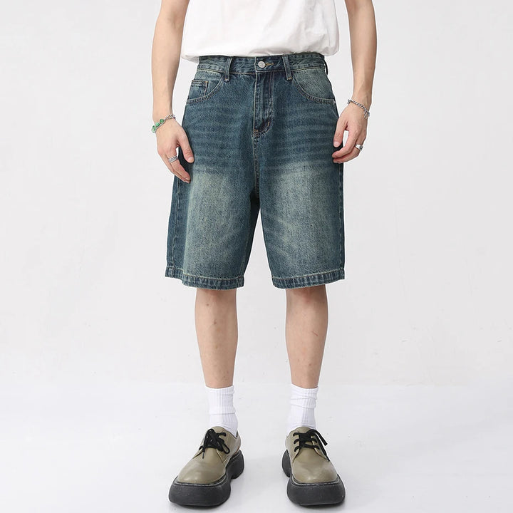 Y2K Retro Harajuku Denim Short     - VONVEX