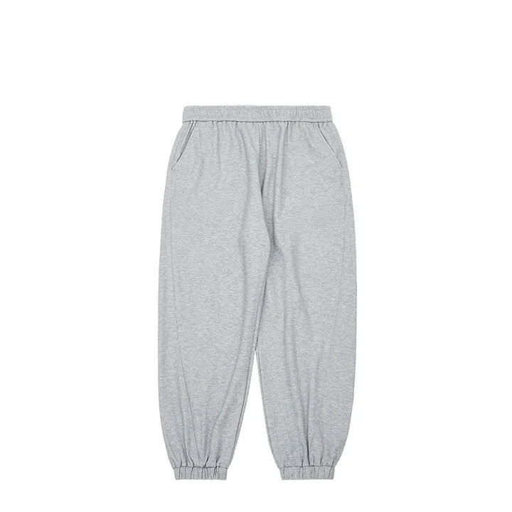 Solid Color Fit Casual Jogger Pant  Grey XL  - VONVEX