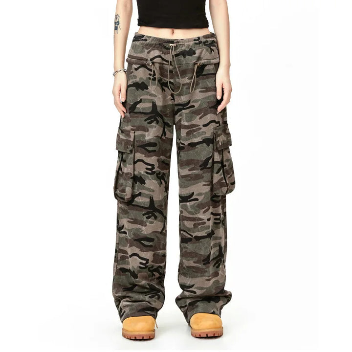 Retro Camouflage Streetwear SweatPants - VONVEX