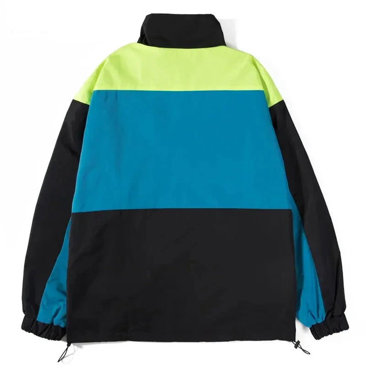 Patchwork Vibe Track Jacket     - VONVEX