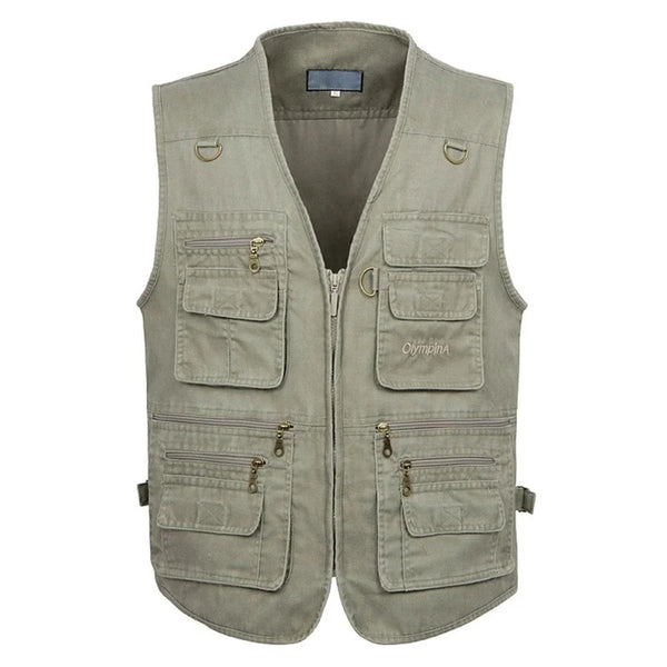 Multi Pocket Puff Mesh Vest - VONVEX