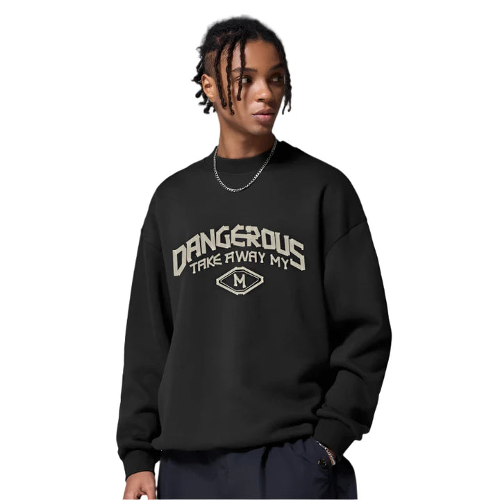 Dangerous Take Away Heavy Sweater Dark gray S - VONVEX