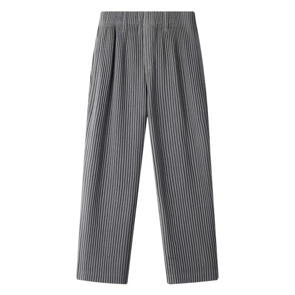 Japanese Pleated Pants  Dark Gray S  - VONVEX