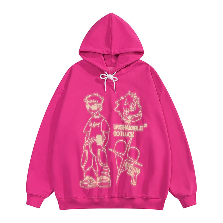 Y2K Unshakable Youth Hoodie  CoralRed S  - VONVEX