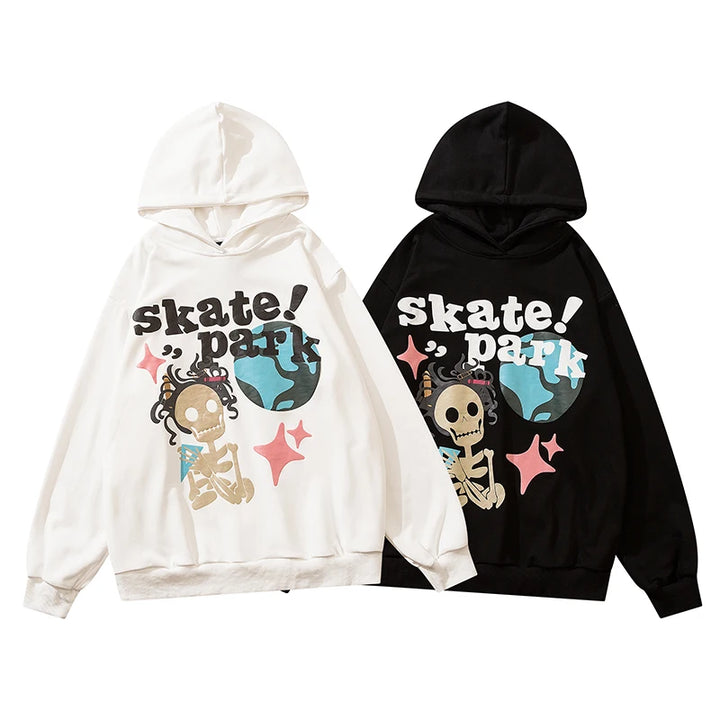 Skate Park Skeleton Hoodie - VONVEX