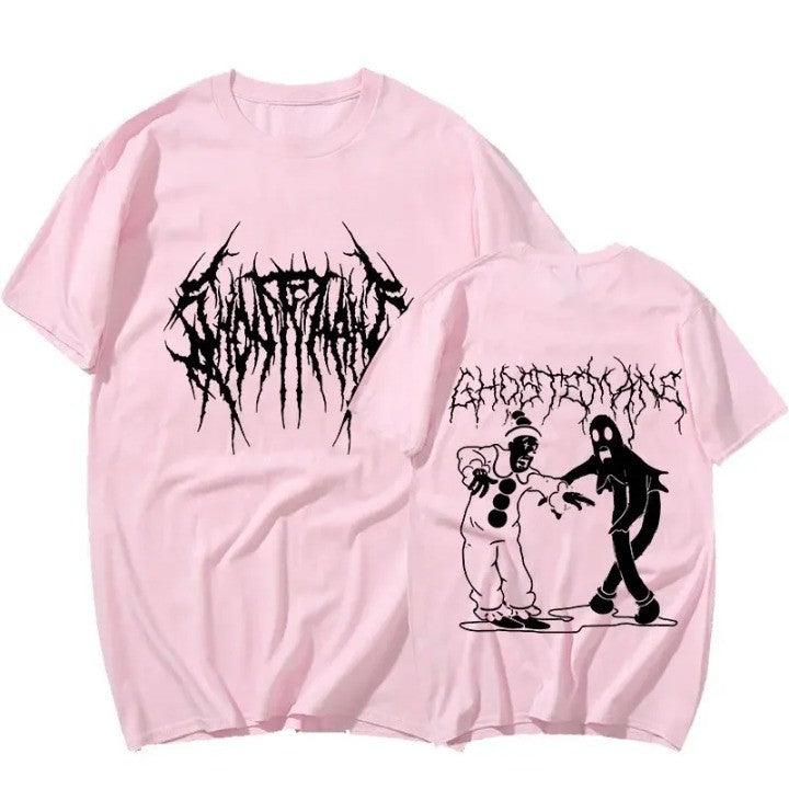 Ghostemane Oversized T-Shirt  Pink XS  - VONVEX