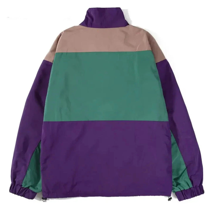 Patchwork Vibe Track Jacket     - VONVEX