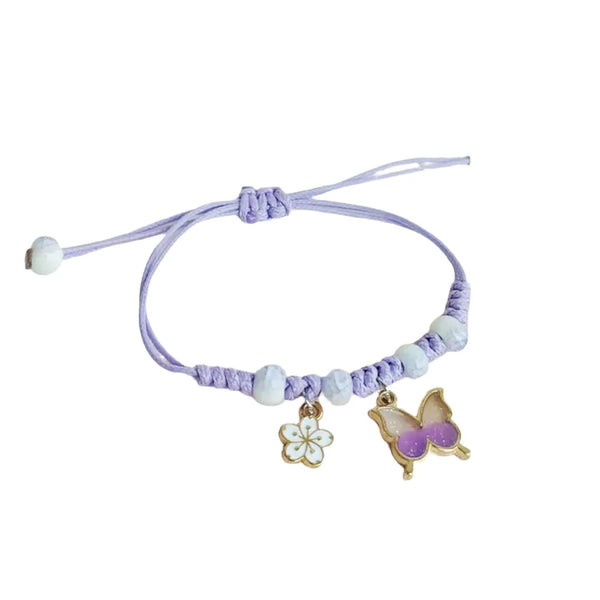 Cute Butterfly Pendant Bracelet