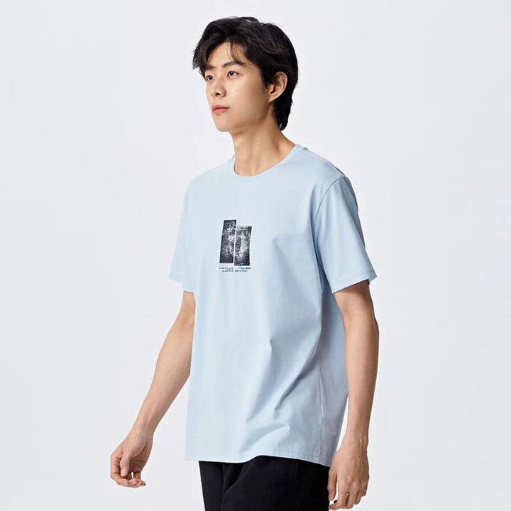 Galaxy Printed Oversized T-Shirt  Blue XXXL  - VONVEX