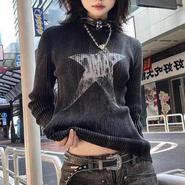 Y2k Star Fairycore Harajuku Streetwear T-shirt - VONVEX