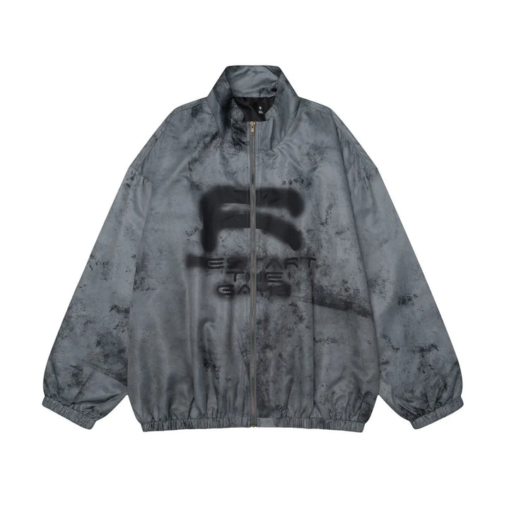 The Deep Stand Collar Jacket Gray S - VONVEX