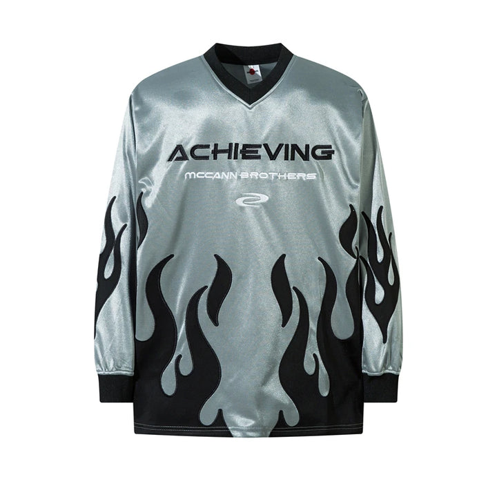 Ignition on Flame Sweater Gray M - VONVEX