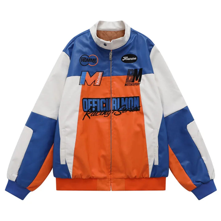 Street Racing Motosports Jacket Orange M - VONVEX