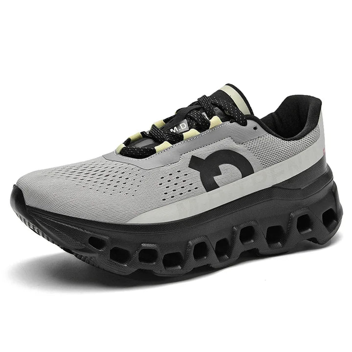 FlexRun Breathable Non Slip Workout Sneakers  Gray 42  - VONVEX