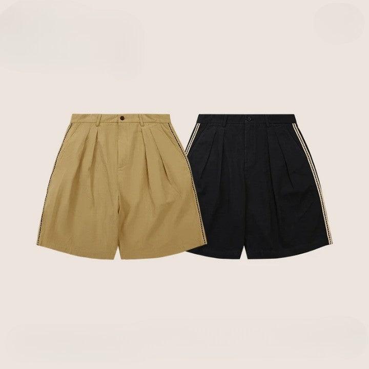 Casual Solid Color Cargo Short     - VONVEX