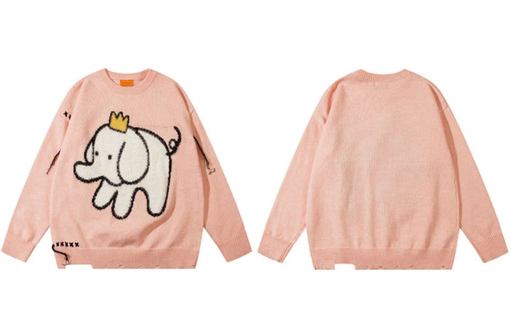 Elephant King Kintted Sweater - VONVEX