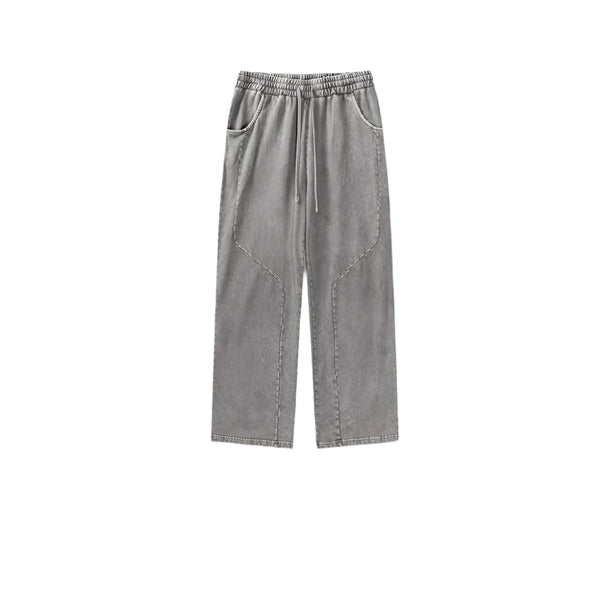 Spring Essential Loose Fit Pants  GRAY XL CHINA - VONVEX