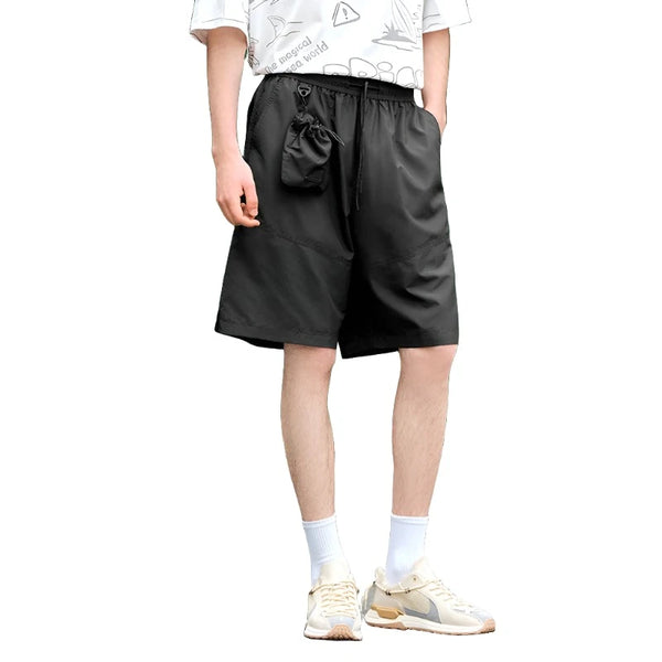 Casual Mid-Length Spliced Short     - VONVEX