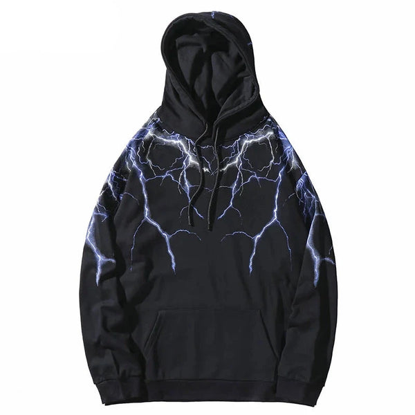 Lightning Strikes Hoodie     - VONVEX