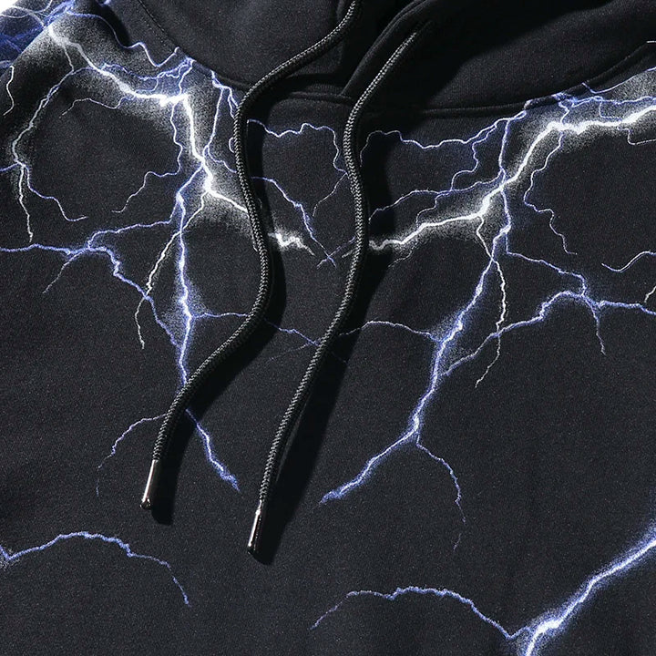 Lightning Strikes Hoodie     - VONVEX