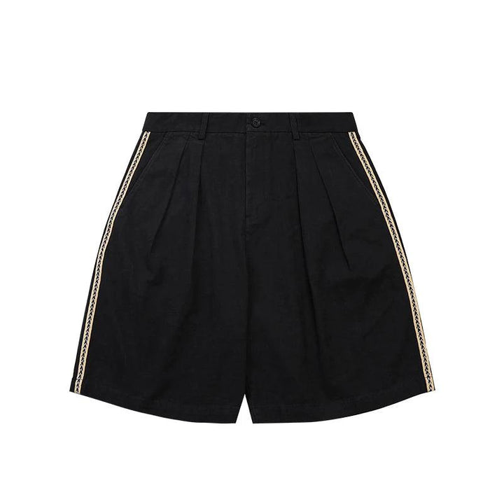 Casual Solid Color Cargo Short  Black 30  - VONVEX