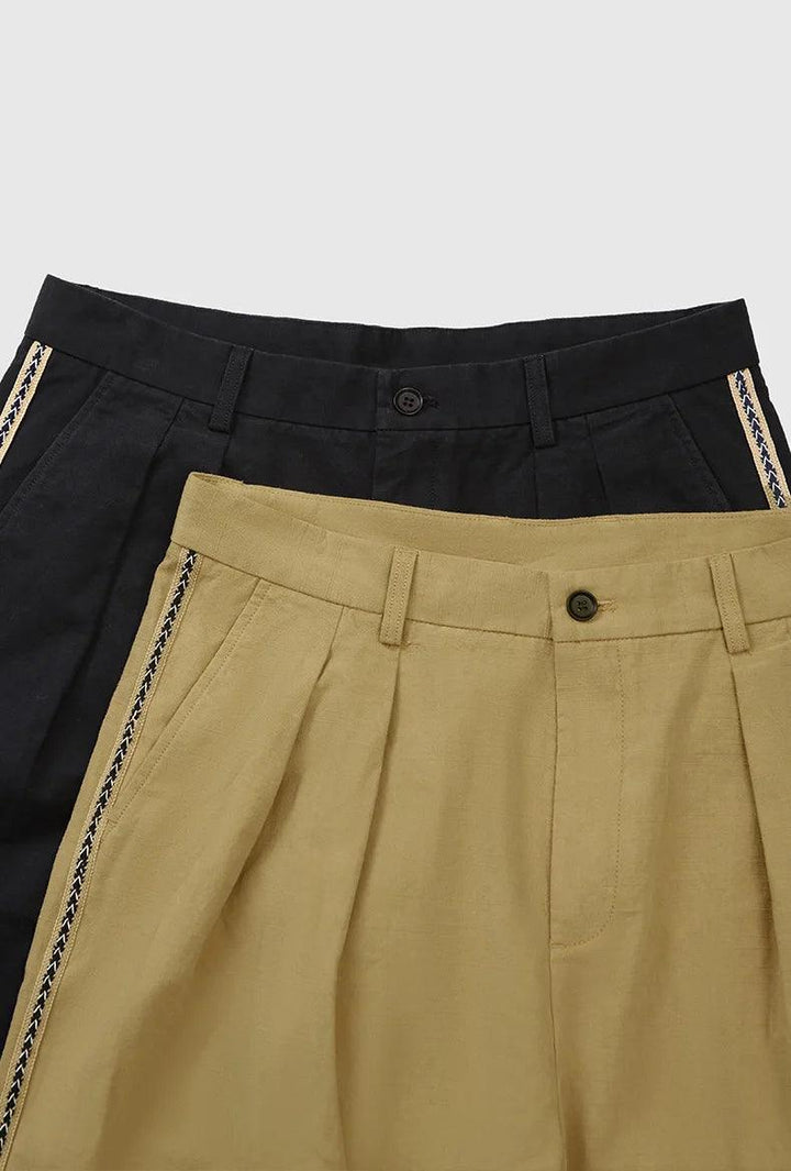 Casual Solid Color Cargo Short     - VONVEX