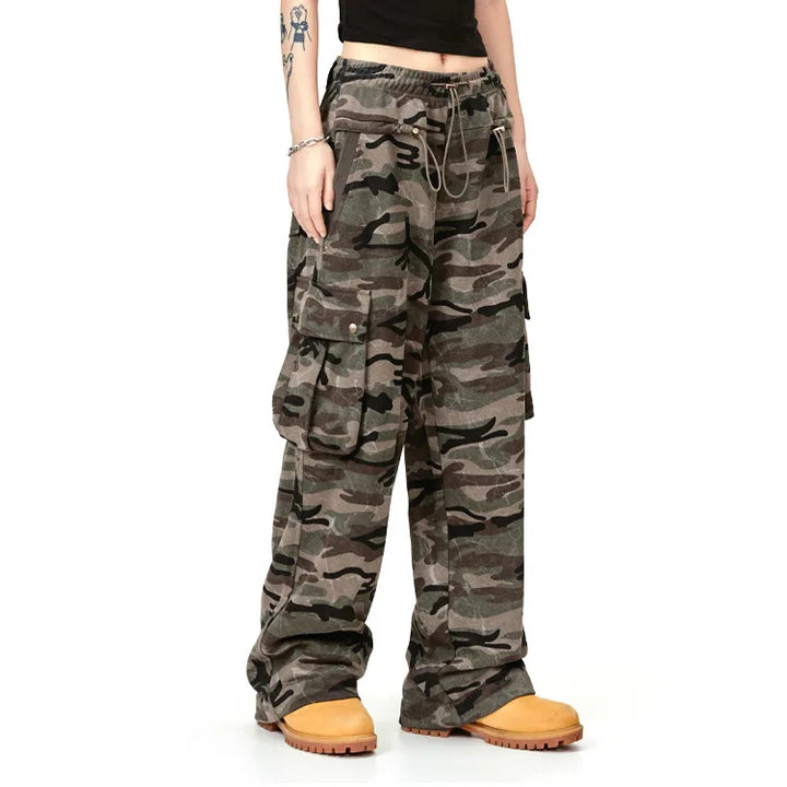 Retro Camouflage Streetwear SweatPants - VONVEX