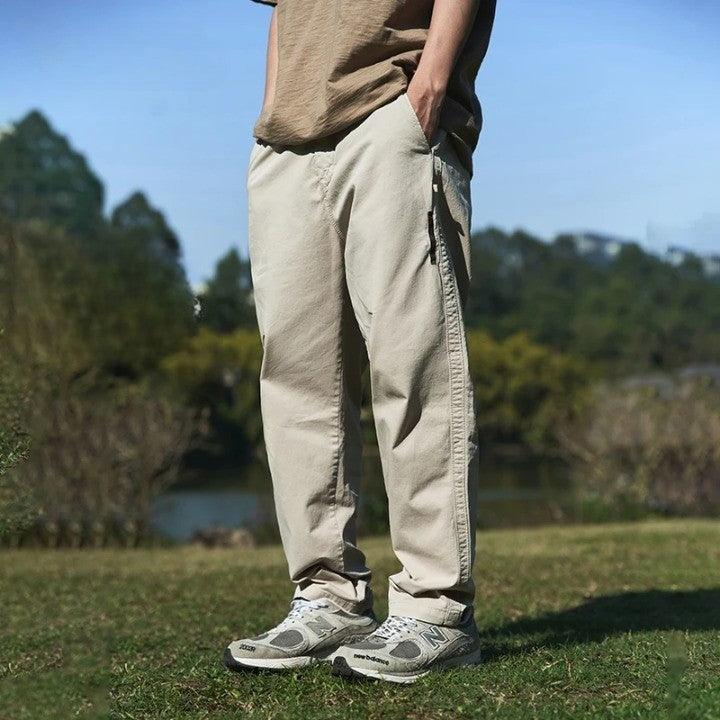 Casual Japanese Style Tapered Pant  Apricot M  - VONVEX