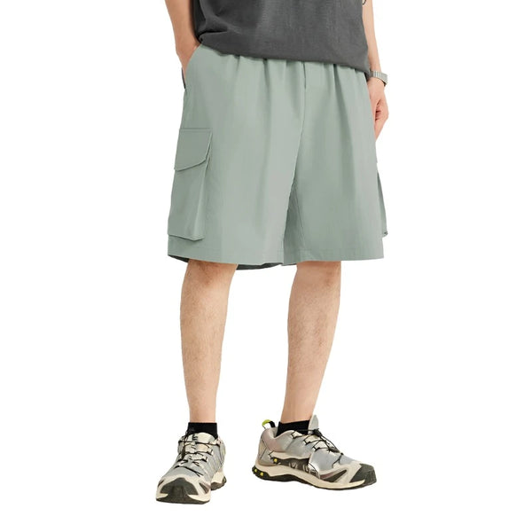 Outdoor Straight Leg Cargo Short  Gray green L  - VONVEX