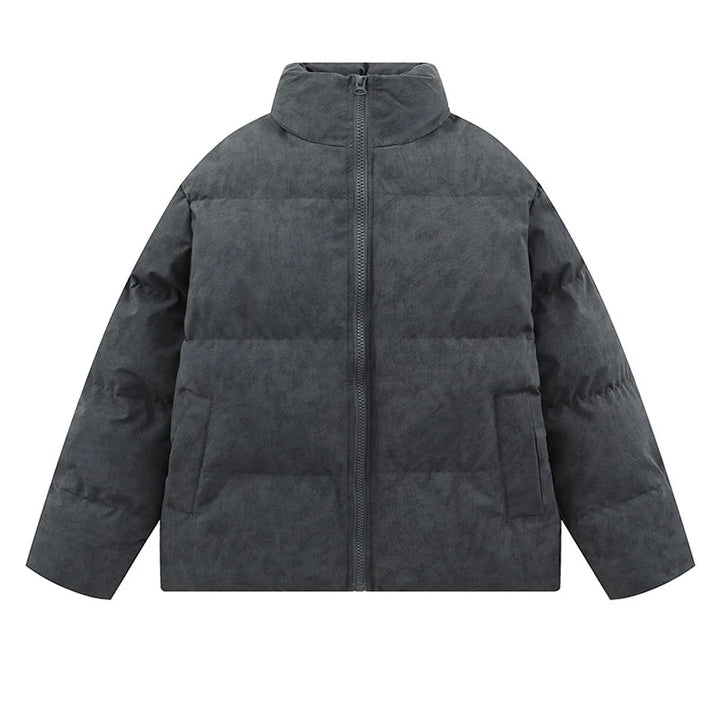 Bomber Thick Warm Winter Jacket Dark Grey M - VONVEX