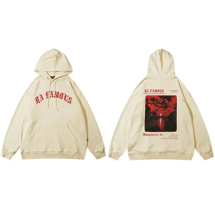 Red Eclipse Hoodie  Beige M  - VONVEX