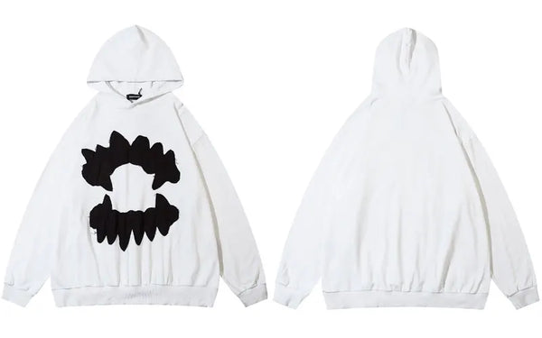 Lion's Jaw Hoodie  White M  - VONVEX