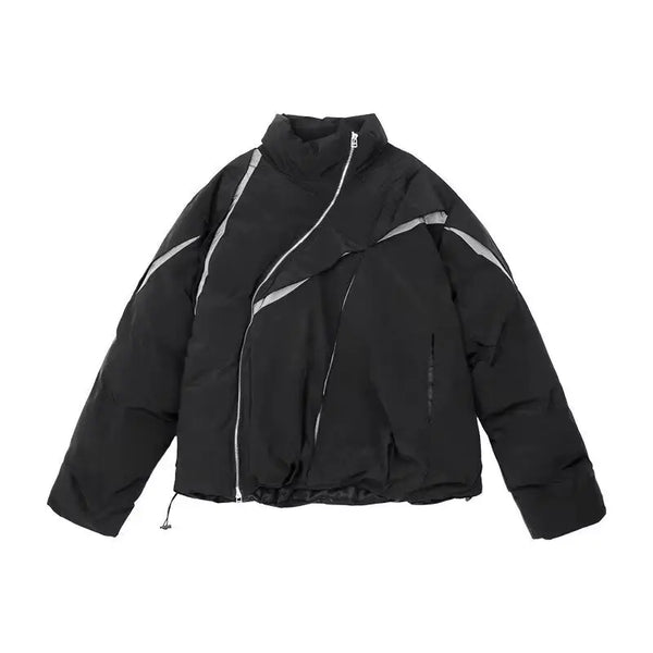 Parka Blend Pleated Jacket  black M  - VONVEX