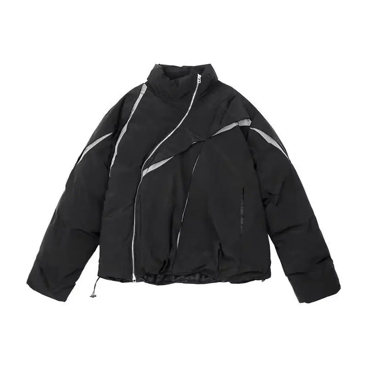 Parka Blend Pleated Jacket  black M  - VONVEX