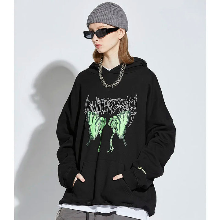 Undertrap Metal Print Hoodie     - VONVEX