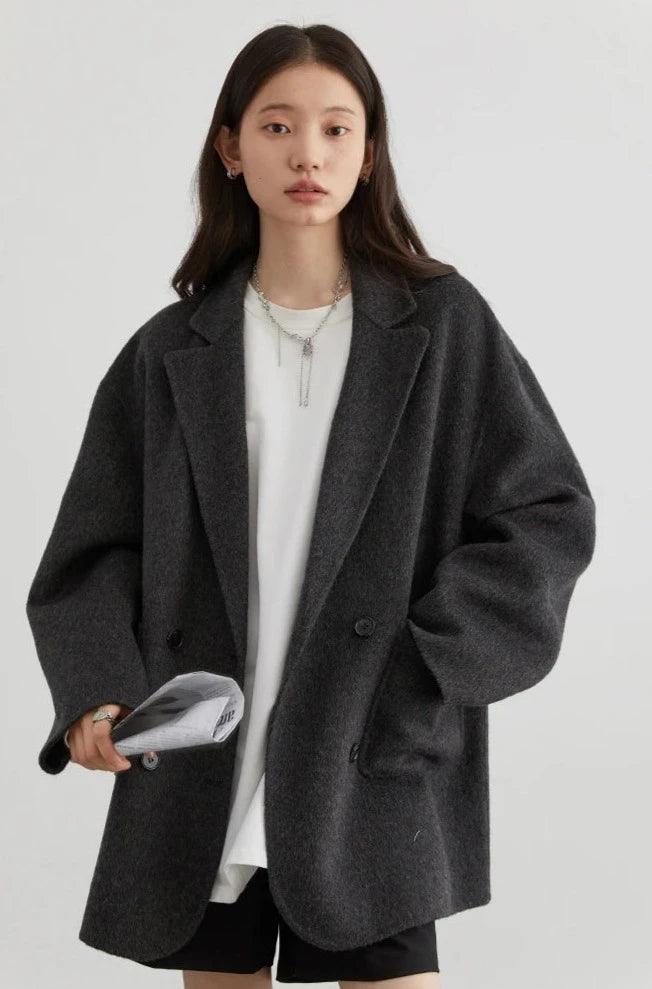 Casual Double-Breasted Women's Coat     - VONVEX